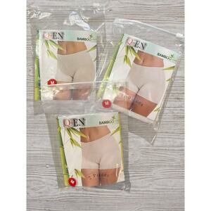 NWT Bamboo Boyshort Underwear 6 Pack White Size M Soft Stretch